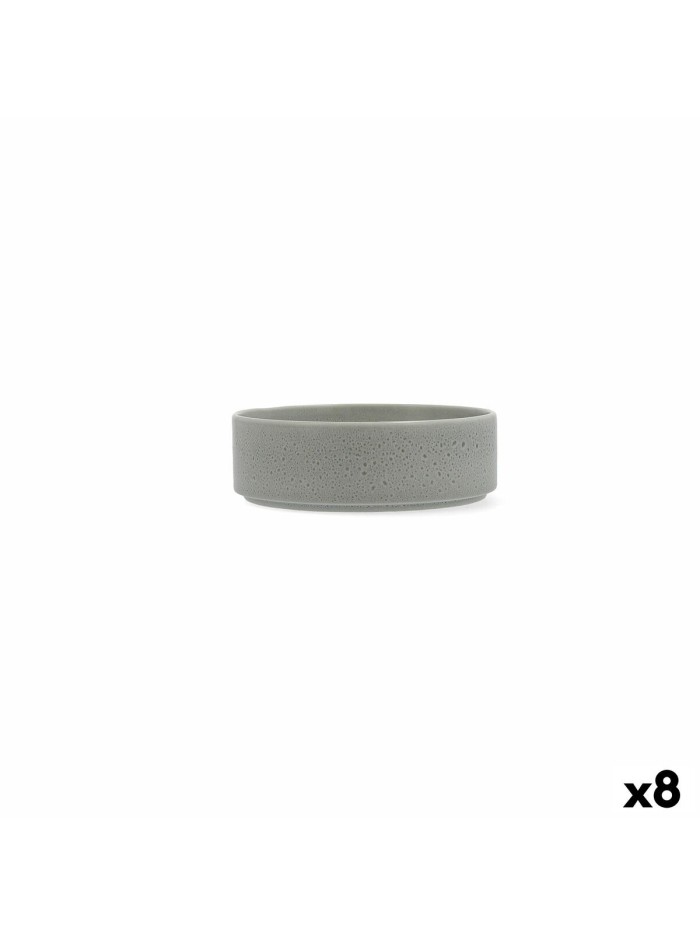 Bowl Ariane Porous Ceramic Green 16 cm (8 Units)