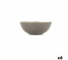 Bol Bidasoa Gio 16 x 6,5 cm Cerámica Gris (6 Unidades)