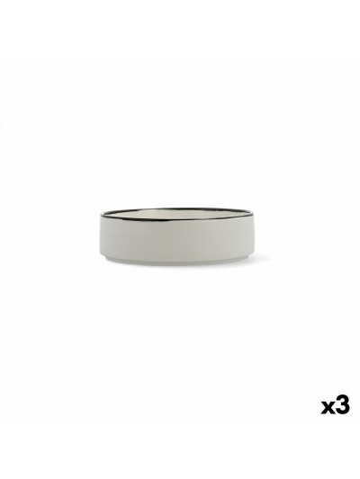 Bol Ariane Vital Filo Cerámica Blanco Ø 18 cm (3 Unidades)