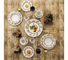 Flat Plate Queen´s By Churchill Assam Floral Ceramic China crockery Ø 27 cm (6 Units)