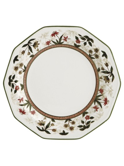 Plato Llano Queen´s By Churchill Assam Floral Cerámica Loza Ø 27 cm (6 Unidades)