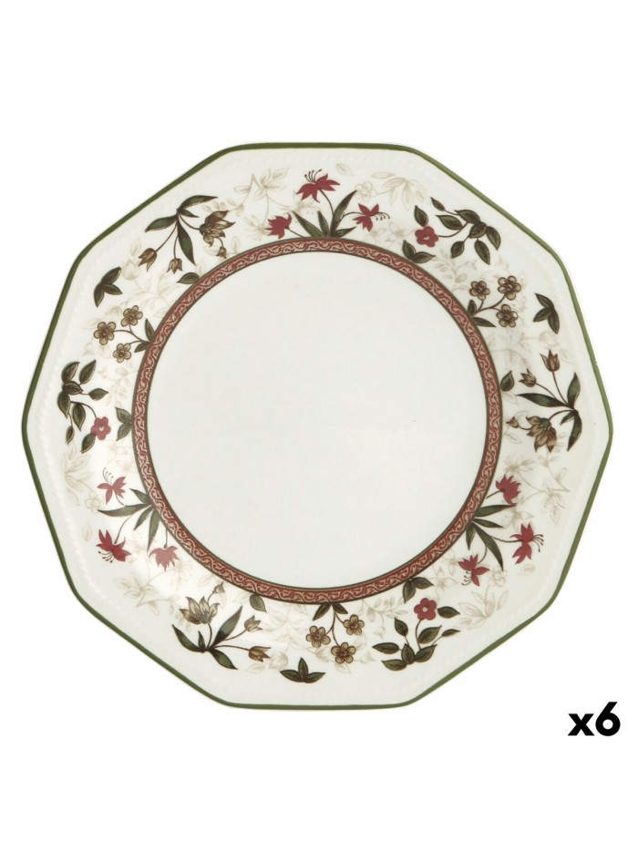 Assiette à dessert Queen´s By Churchill Assam Floral Céramique Vaisselle Ø 20,5 cm (6 Unités)