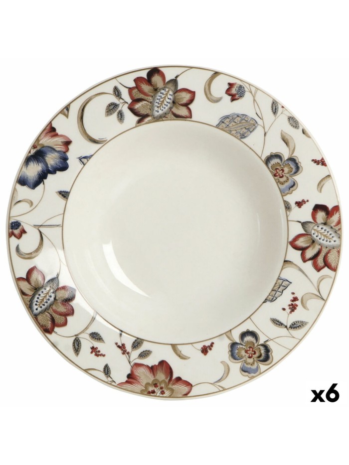 Plato Hondo Queen´s By Churchill Jacobean Floral Cerámica Loza 22,8 cm (6 Unidades)