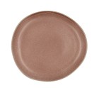 Plato Llano Bidasoa Gio Irregular Cerámica Marrón 26,5 cm (4 Unidades)