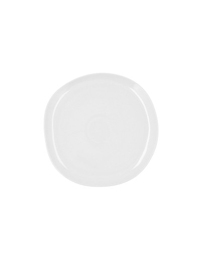 Flat plate Ariane Earth Ceramic White Ø 27 cm (6 Units)