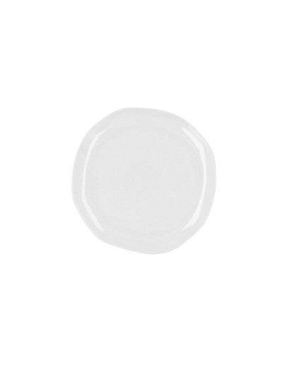 Plato Llano Ariane Earth Cerámica Blanco 25 cm (6 Unidades)