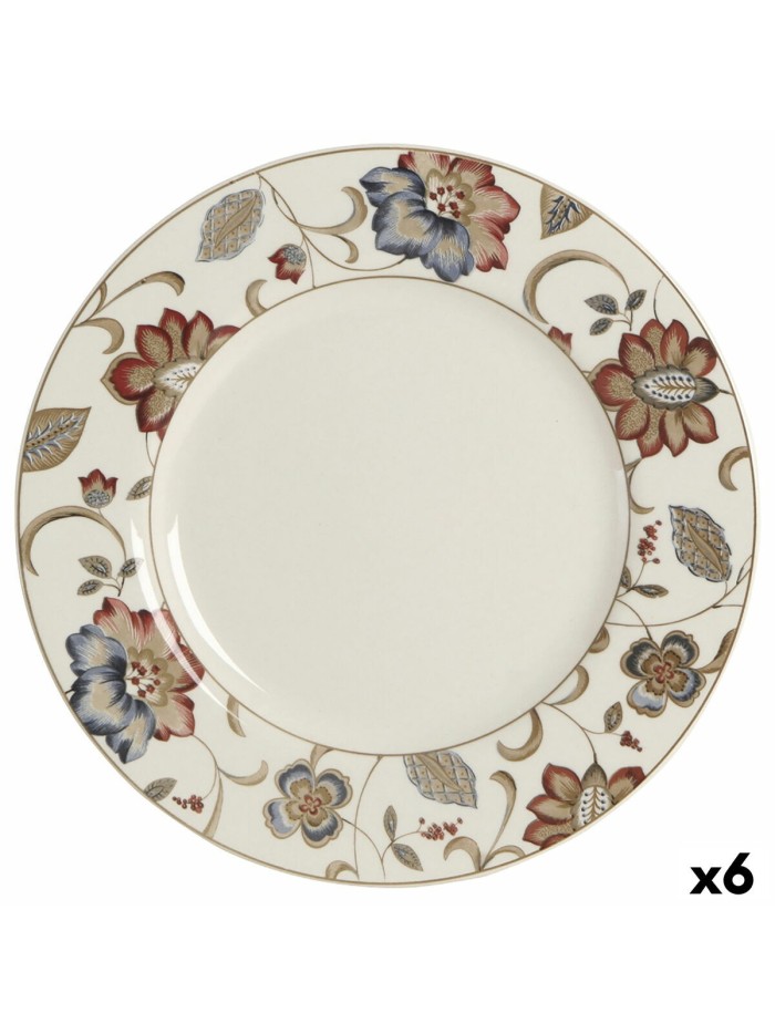 Flat plate Queen´s By Churchill Jacobean Floral Ø 27,3 cm Ceramic China crockery (6 Units)