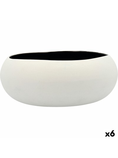 Plato Hondo Ariane Organic Cerámica Negro 16 cm (6 Unidades)