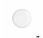 Plato Hondo Ariane Artisan Cerámica Blanco 25 cm (6 Unidades)