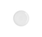 Flat plate Ariane Artisan Ceramic White Ø 21 cm (12 Units)