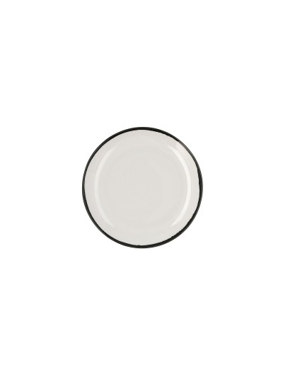Flat Plate Ariane Vital Filo White Ceramic Ø 21 cm (12 Units)