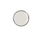 Flat Plate Ariane Vital Filo White Ceramic Ø 21 cm (12 Units)
