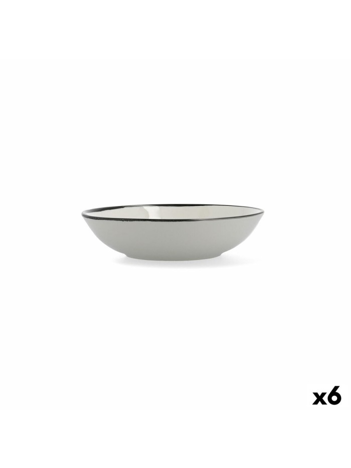 Deep Plate Ariane Vital Filo Ceramic White Ø 21 cm (6 Units)