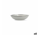 Plato Hondo Ariane Vital Filo Cerámica Blanco Ø 21 cm (6 Unidades)