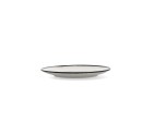 Flat Plate Ariane Vital Filo White Ceramic Ø 21 cm (12 Units)