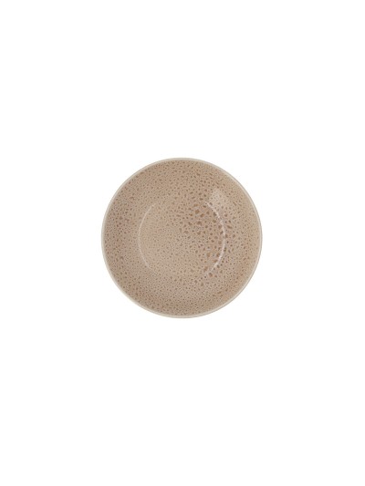 Plato Hondo Ariane Porous Cerámica Beige Ø 21 cm (6 Unidades)