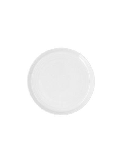 Flat plate Ariane Artisan Ceramic White Ø 27 cm (6 Units)