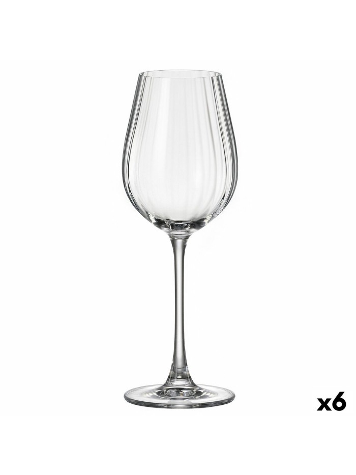 Wine glass Bohemia Crystal Optic Transparent 400 ml 6 Units