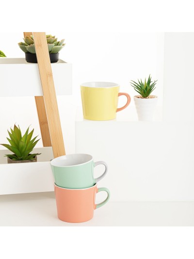 Taza Quid Vitamina Cerámica Bicolor 350 ml (12 Unidades)