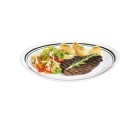 Flat Plate Luminarc Friends Time Bistr White/Black Glass Ø 30 cm Meat (12 Units)