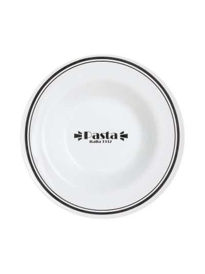 Plato para Pasta Luminarc Friends Time Bistro Blanco/Negro Vidrio 28,5 cm (12 Unidades)