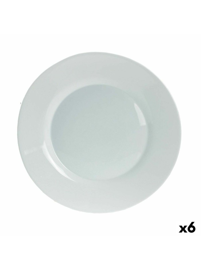 Flat plate Bormioli Rocco Toledo Glass 25 cm (6 Units)