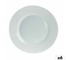 Plato Llano Bormioli Rocco Toledo Vidrio 25 cm (6 Unidades)