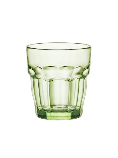 Glass Bormioli Rocco Rock Bar Green Glass 270 ml (6 Units)