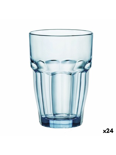 Verre Bormioli Rocco Rock Bar Bleu verre 370 ml (24 Unités)