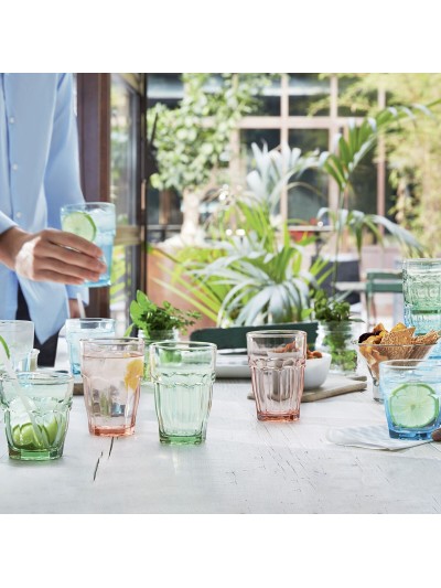 Vaso Bormioli Rocco Rock Bar Azul Vidrio 370 ml (24 Unidades)