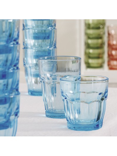 Glass Bormioli Rocco Rock Bar Blue Glass 370 ml (24 Units)
