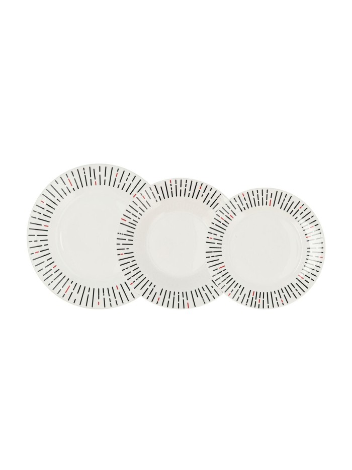 Dinnerware Set Quid Festival Ceramic White 18 Pieces