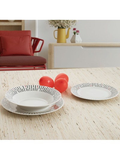 Dinnerware Set Quid Festival Ceramic White 18 Pieces