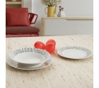 Dinnerware Set Quid Festival Ceramic White 18 Pieces