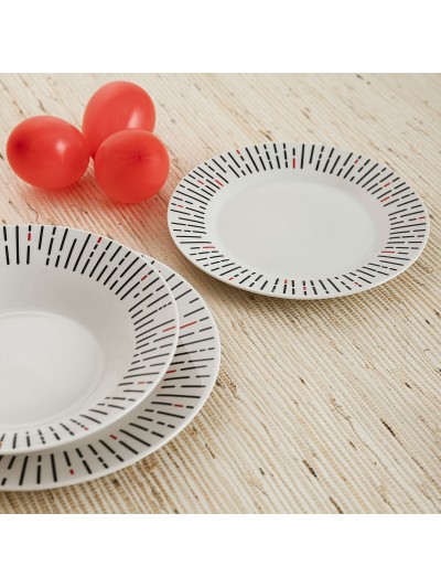 Service de Vaisselle Quid Festival Céramique Blanc 18 Pièces