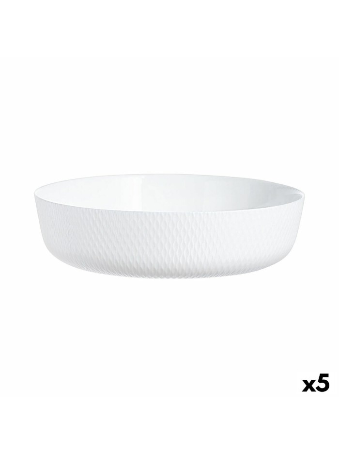 Plat à Gratin Luminarc Smart Cuisine Blanc verre Ø 26 cm (5 Unités)