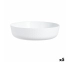 Serving Platter Luminarc Smart Cuisine White Glass Ø 26 cm (5 Units)