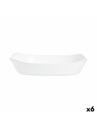 Fuente de Cocina Luminarc Smart Cuisine Blanco Vidrio 34 x 25 cm (6 Unidades)