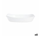 Fuente de Cocina Luminarc Smart Cuisine Blanco Vidrio 34 x 25 cm (6 Unidades)