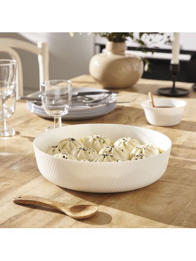 Serving Platter Luminarc Smart Cuisine White Glass Ø 26 cm (5 Units)