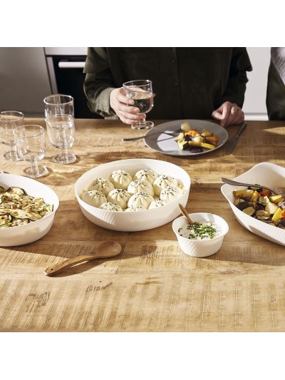 Serving Platter Luminarc Smart Cuisine White Glass Ø 26 cm (5 Units)