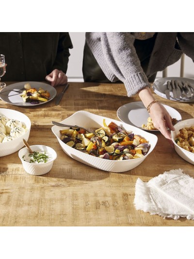 Plat à Gratin Luminarc Smart Cuisine Blanc verre 34 x 25 cm (6 Unités)