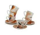 Juego de 6 Tazas con Plato Versa Katrien Porcelana