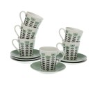 Set of 6 Cups with Plate Versa Erna Porcelain
