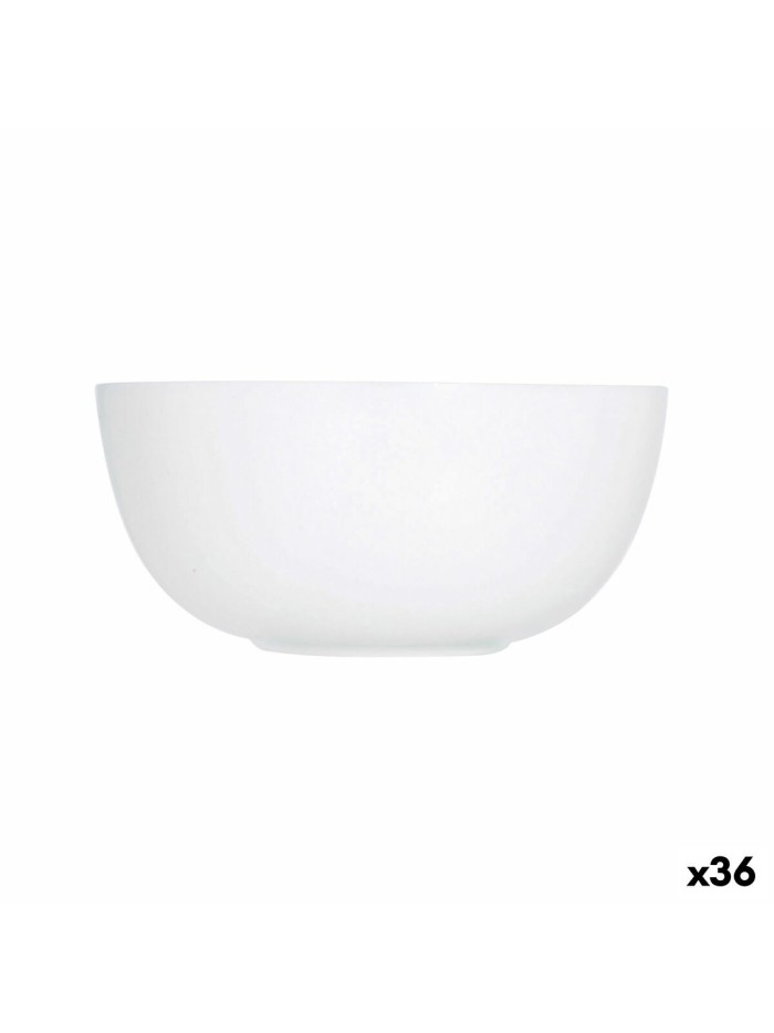 Bol Luminarc Diwali Blanco Vidrio 12 cm (36 Unidades)