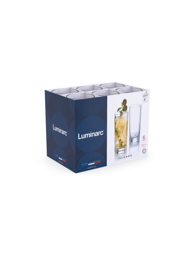 Vaso Luminarc Islande Transparente Vidrio 330 ml (24 Unidades)