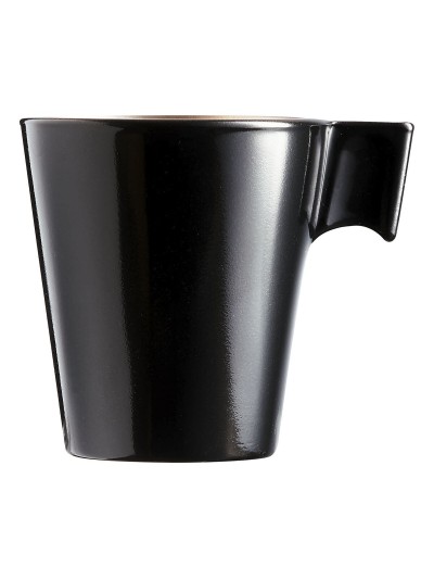 Mug Luminarc Flashy Black 80 ml Bicoloured Glass (24 Units)