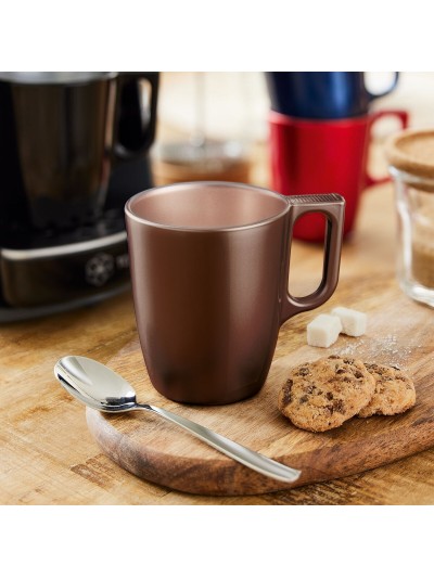 Taza Mug Luminarc Flashy Marrón 250 ml Vidrio (6 Unidades)