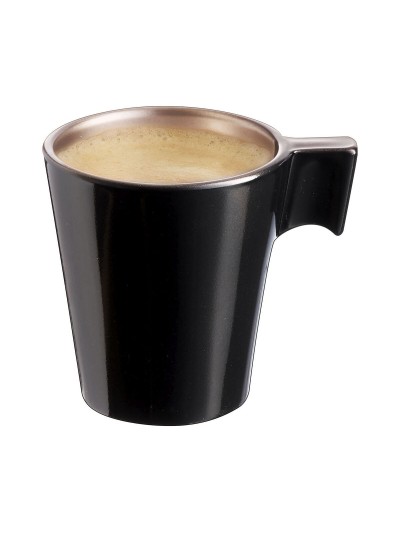 Mug Luminarc Flashy Black 80 ml Bicoloured Glass (24 Units)