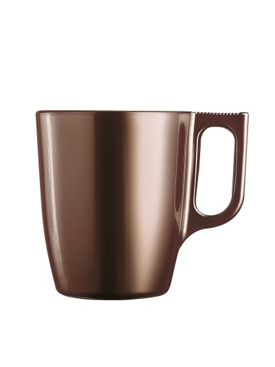 Taza Mug Luminarc Flashy Marrón 250 ml Vidrio (6 Unidades)